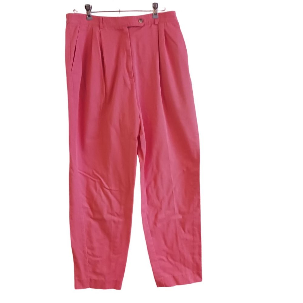 Talbots David brooks slacks, coral, size 14